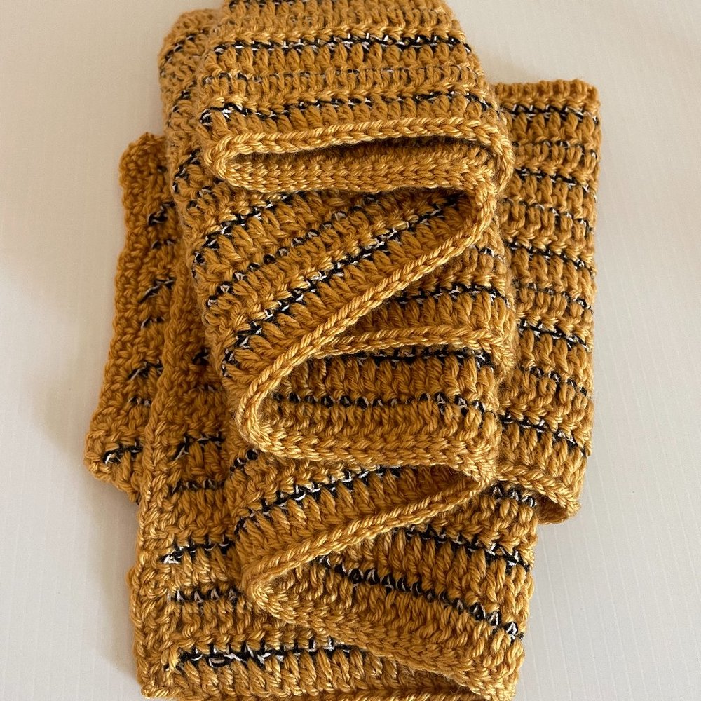 Crochet unique scarf, neck wrap
